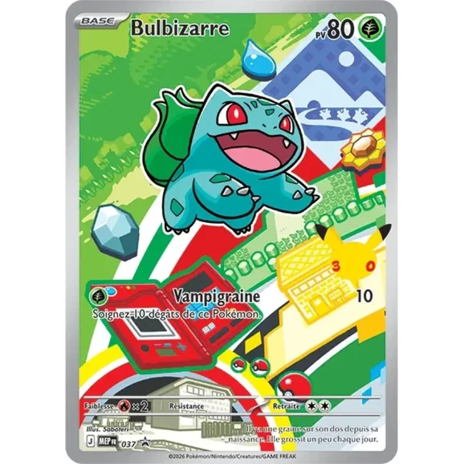 Carte Pokémon  Bulbizarre 037 - Méga évolution PROMO