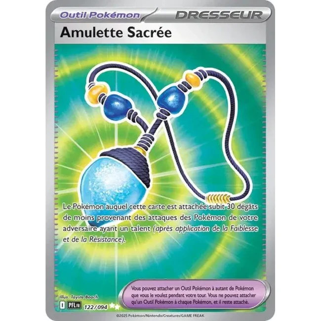 Carte Pokémon Amulette Sacrée 122/94 - ME02 Flammes Fantasmagoriques