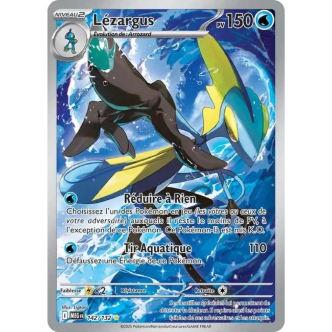 Carte Pokémon Lézargus 142/132 - ME1 Méga évolution