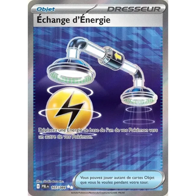 Carte Pokémon Échange d'Énergie 107/084 - ME05 Nuit Noire