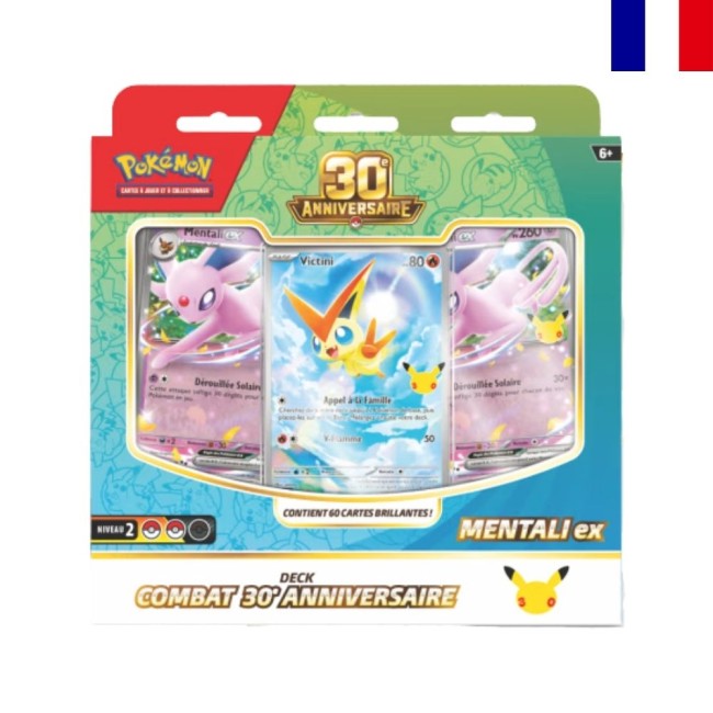 Pokémon JCC : Deck Mentali ME05.5 30ème anniversaire FR