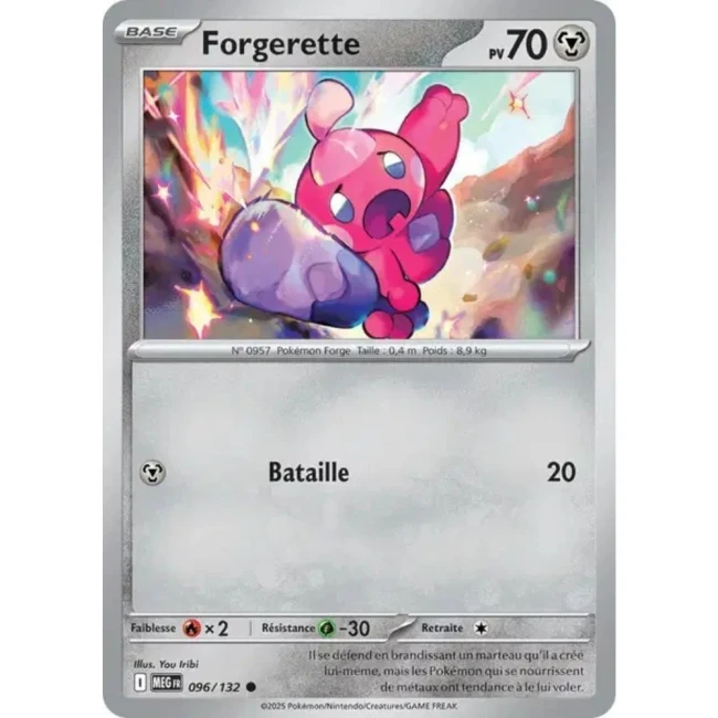 Carte Pokémon Forgerette 96/132 - ME1 Méga évolution