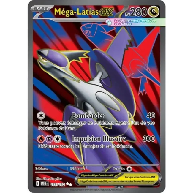 Carte Pokémon Méga-Latias ex 163/132 - ME1 Méga évolution