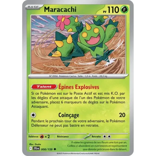 Carte Pokémon Maracachi 8/159 - EV9 Aventures Ensemble