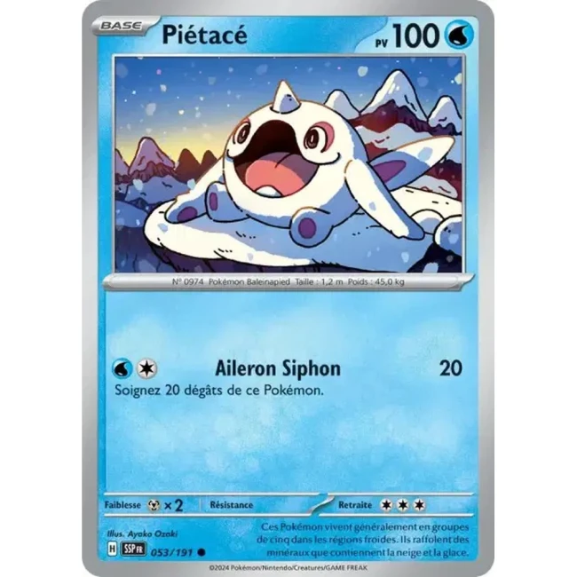 Carte Pokémon Piétacé 53/191 - EV8 Étincelles Déferlantes