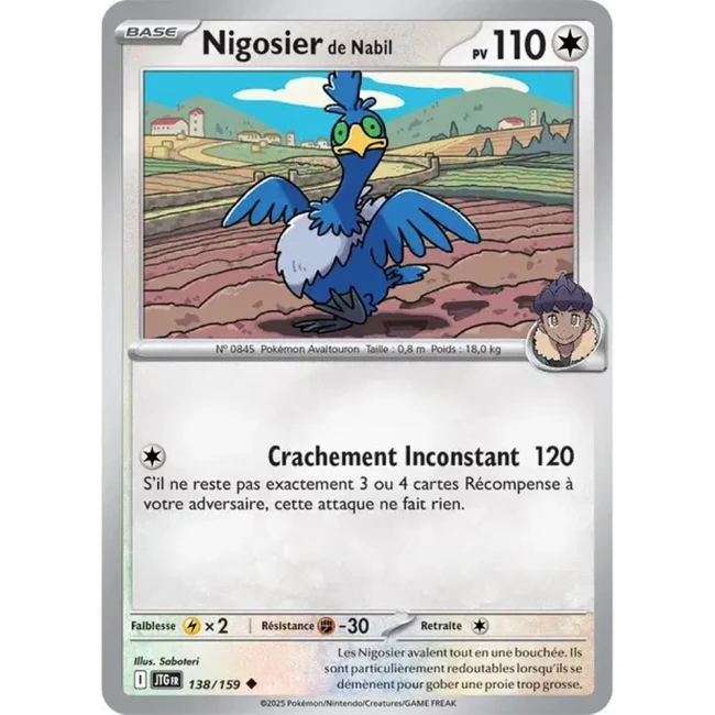 Carte Pokémon Nigosier de Nabil 138/159 - EV9 Aventures Ensemble