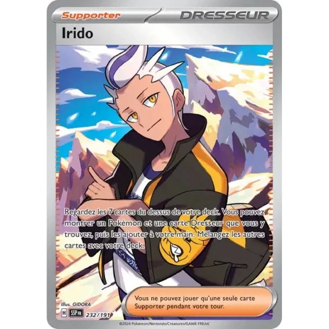 Carte Pokémon Irido 232/191 - EV8 Étincelles Déferlantes