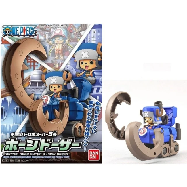One Piece Figurine Chopper Robo Super 3 Horn Dozer 10cm Model Kit