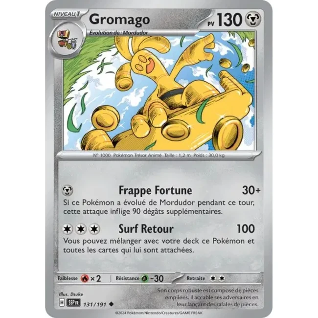 Carte Pokémon Gromago 131/191 - EV8 Étincelles Déferlantes