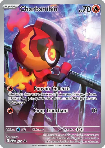 Carte Pokémon Charbambin 022 - Méga évolution PROMO