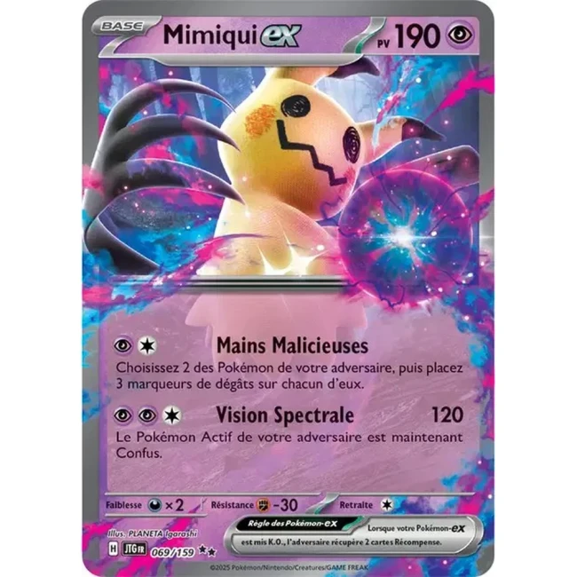 Carte Pokémon Mimiqui ex 69/159 - EV9 Aventures Ensemble