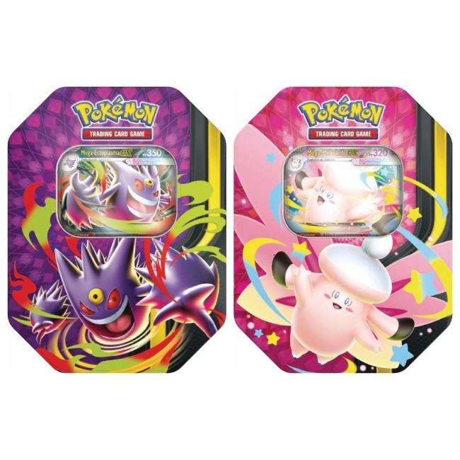 Pokémon JCC : Boîtes Méga Clair de Lune Méga-Ectoplasma-ex ou Méga-Mélodelfe-ex (1x boîte aléatoire) - FR Pokémon JCC : Boîtes Méga Clair de Lune Méga-Ectoplasma-ex ou Méga-Mélodelfe-ex (1x boîte aléatoire) - FR
