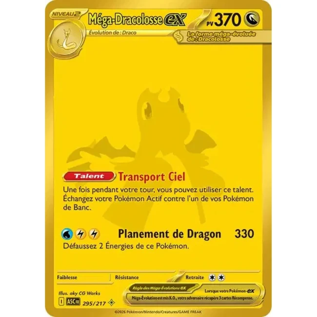 Carte Pokémon Méga-Dracolosse ex 295/217 - ME02.5  Héros Transcendants