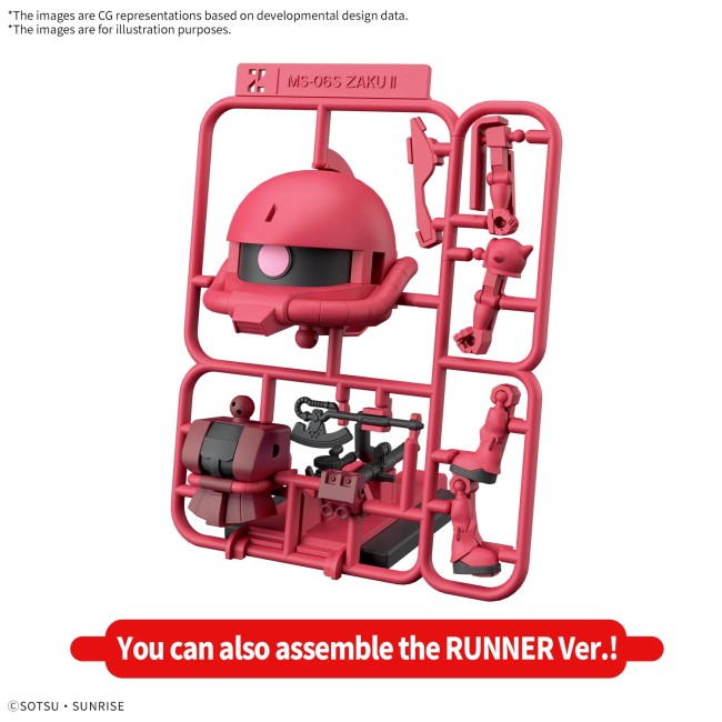 1/1 Charzaku-Kun DX Set (With Runner) - Model Kit Bandai 1/1 Charzaku-Kun DX Set (With Runner) - Model Kit Bandai