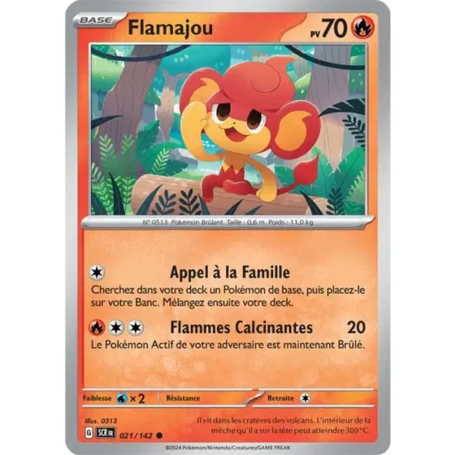 Carte Pokémon Flamajou 21/142 - EV7 - Couronne Stellaire