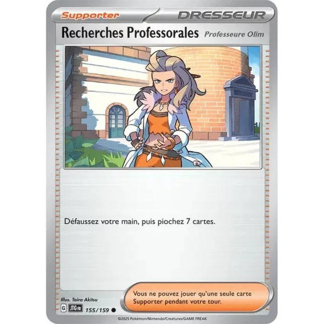 Carte Pokémon Recherches Professorales Professeure Olim 155/159 - EV9 Aventures Ensemble