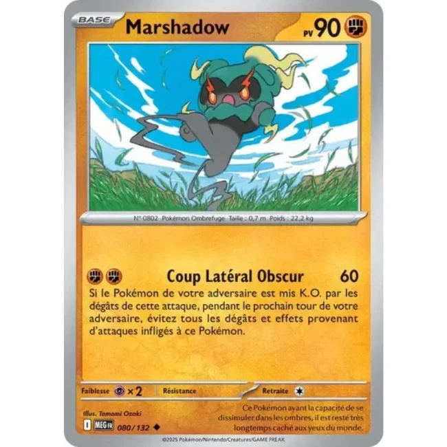 Carte Pokémon Marshadow 80/132 - ME1 Méga évolution