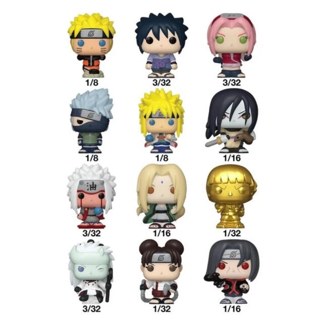 Collection personnages Naruto Shippuden Bitty POP Funko Personnages Naruto Shippuden Bitty POP et probabilités