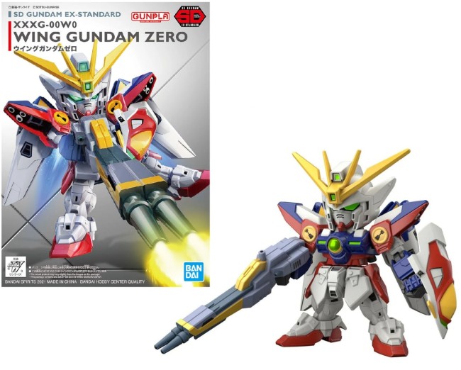 SD Gundam EX-Standard Wing Gundam Zero - Model Kit Bandai SD Gundam EX-Standard Wing Gundam Zero - maquette Gundam Bandai