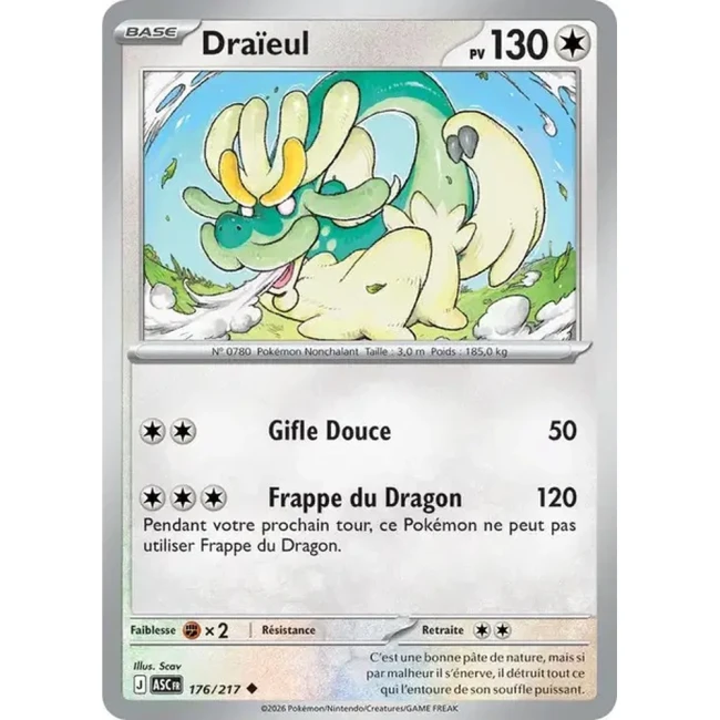 Carte Pokémon Draïeul 176/217 - ME02.5 Héros Transcendants