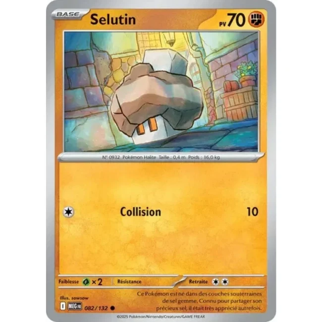 Carte Pokémon Selutin 82/132 - ME1 Méga évolution