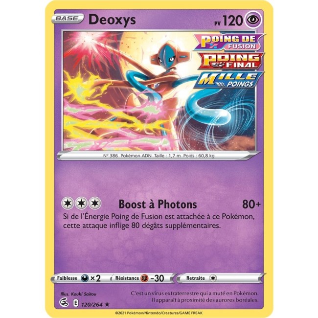  Carte Pokémon Deoxys 120/264 – EB Poing de Fusion