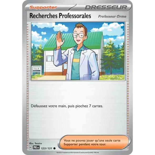 Carte Pokémon Recherches Professorales Professeur Orme 123/131 - EV8.5 Evolutions Prismatiques