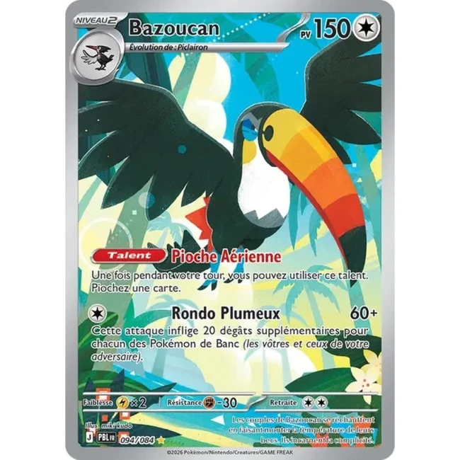 Carte Pokémon Bazoucan 94/084 - ME05 Nuit Noire