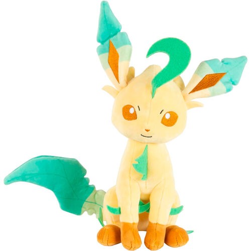 Peluche officielle Pokémon Phyllali de 20 cm par Jazwares sur fond blanc