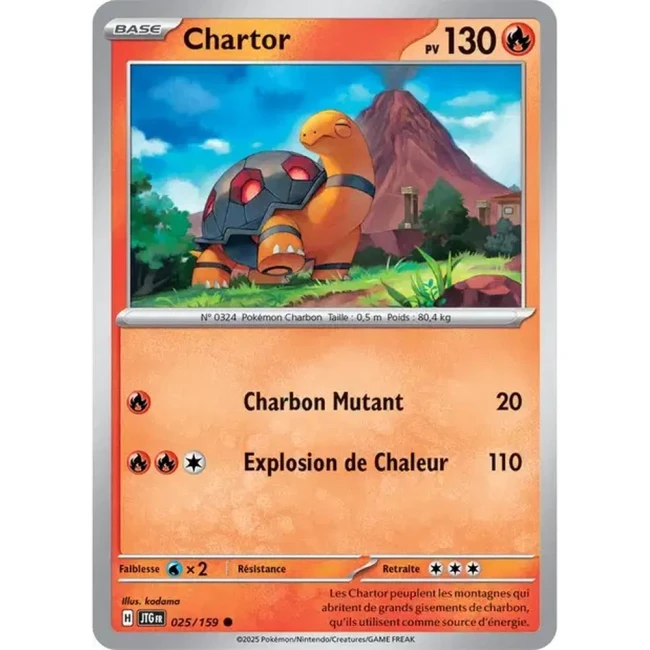 Carte Pokémon Chartor 25/159 - EV9 Aventures Ensemble