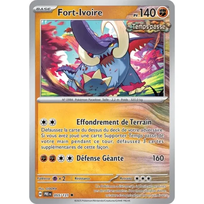 Carte Pokémon Fort-Ivoire 55/131 - EV8.5 Evolutions Prismatiques