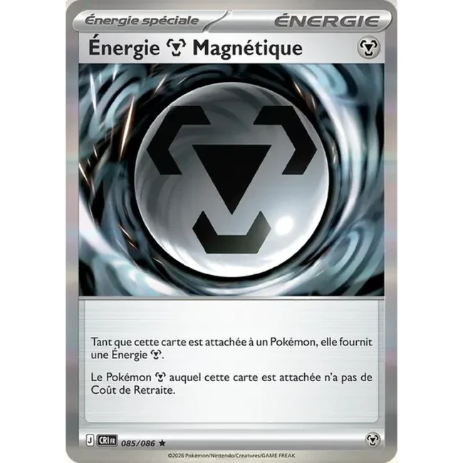 Carte Pokémon Énergie Métal Magnétique 85/086 - ME04 Chaos Ascendant