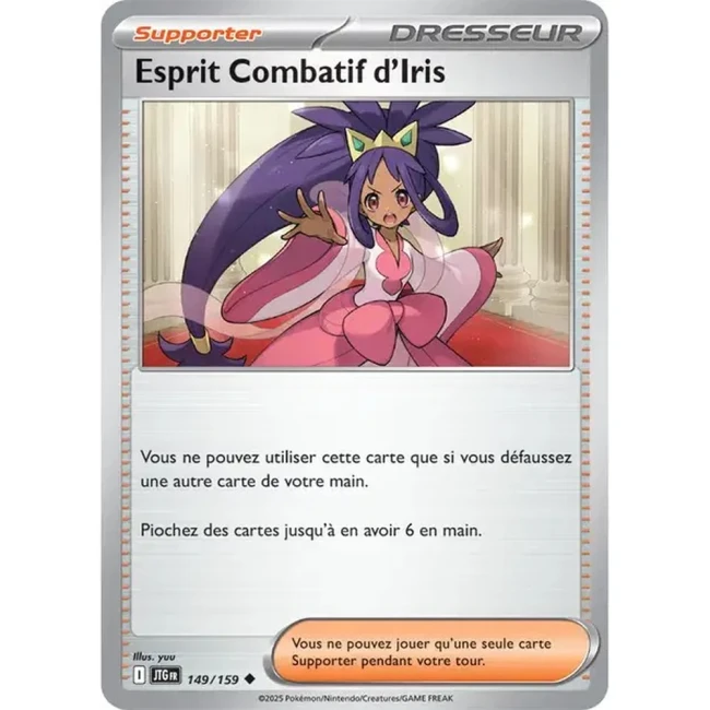 Carte Pokémon Esprit Combatif d'Iris 149/159 - EV9 Aventures Ensemble