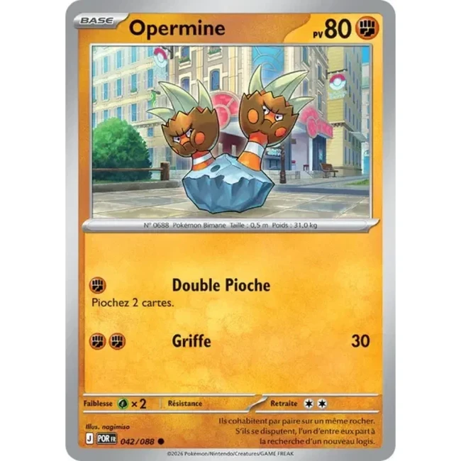 Carte Pokémon Opermine 042/088 - ME03 Equilibre Parfait