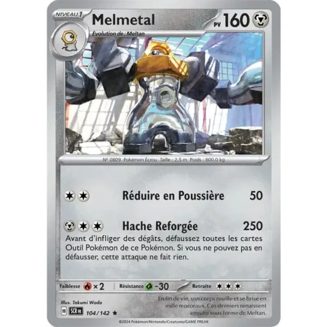 Carte Pokémon Melmetal 104/142 - EV7 - Couronne Stellaire