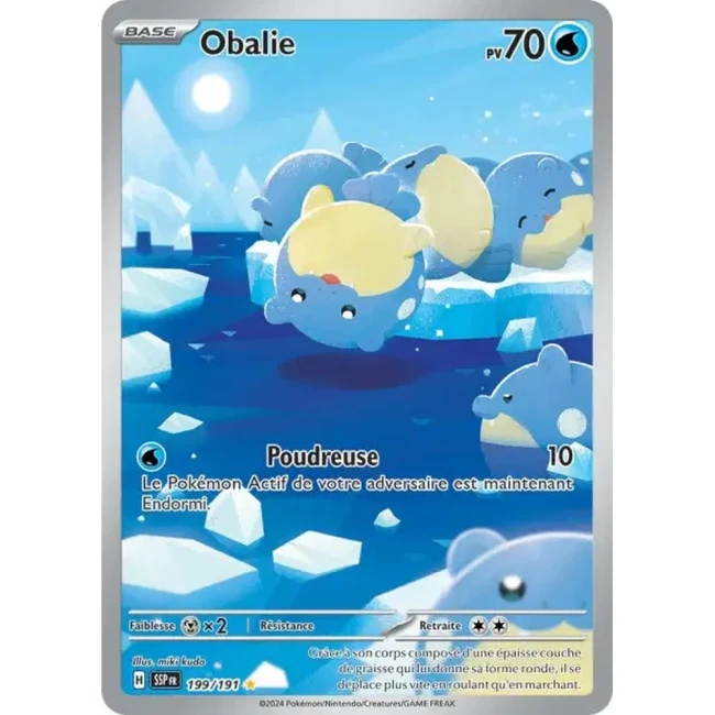 Carte Pokémon Obalie 199/191 - EV8 Étincelles Déferlantes