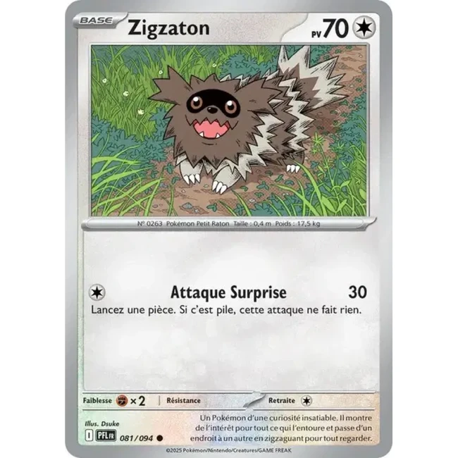 Carte Pokémon Zigzaton 81/94 - ME02 Flammes Fantasmagoriques