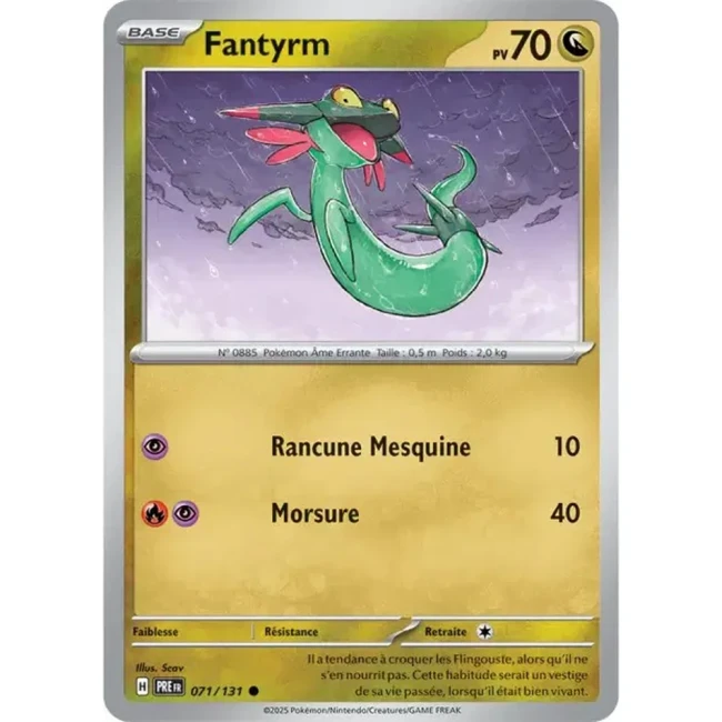 Carte Pokémon Fantyrm 71/131 - EV8.5 Evolutions Prismatiques