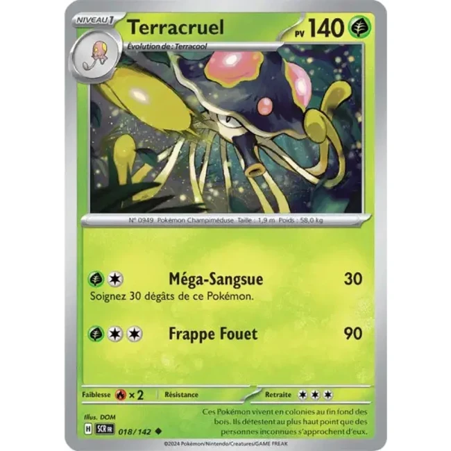 Carte Pokémon Terracruel 18/142 - EV7 - Couronne Stellaire