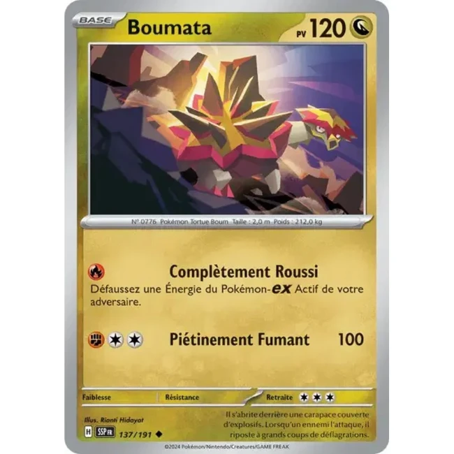 Carte Pokémon Boumata 137/191 - EV8 Étincelles Déferlantes