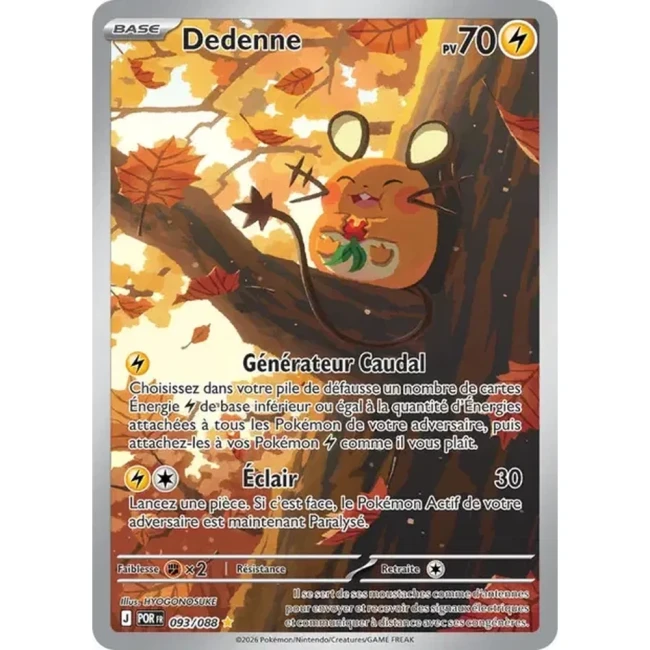 Carte Pokémon Dedenne 093/088 - ME03 Equilibre Parfait