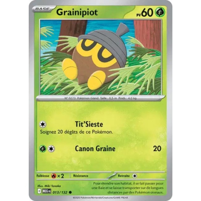 Carte Pokémon Grainipiot 13/132 - ME1 Méga évolution