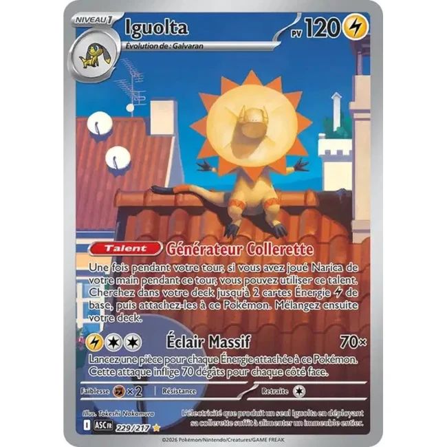 Carte Pokémon Iguolta 229/217 - ME02.5  Héros Transcendants