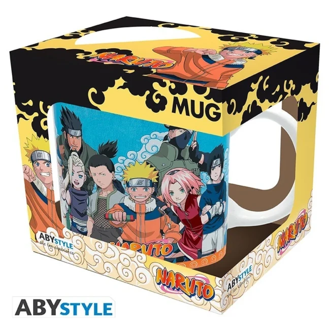 Mug Naruto Genin de Konoha dans son emballage illustré