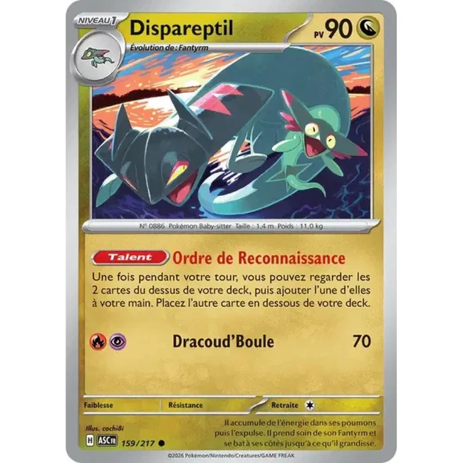 Carte Pokémon Dispareptil 159/217 - ME02.5 Héros Transcendants