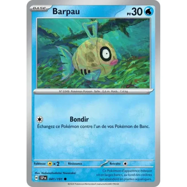 Carte Pokémon Barpau 41/191 - EV8 Étincelles Déferlantes