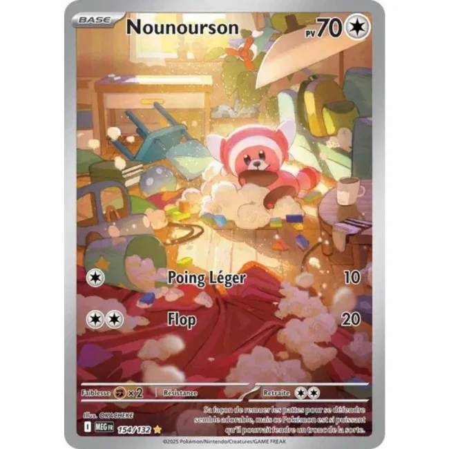 Carte Pokémon Nounourson 154/132 - ME1 Méga évolution