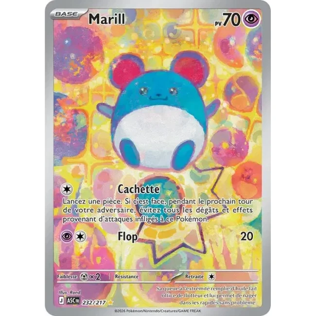 Carte Pokémon Marill 232/217 - ME02.5  Héros Transcendants