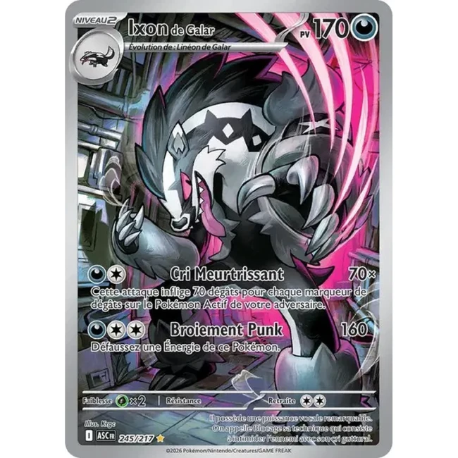 Carte Pokémon Ixon de Galar 245/217 - ME02.5  Héros Transcendants