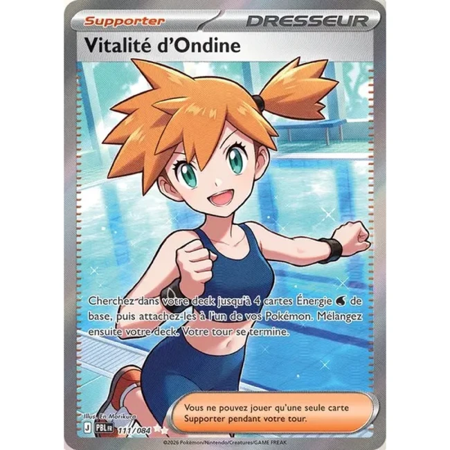 Carte Pokémon Vitalité d'Ondine 111/084 - ME05 Nuit Noire